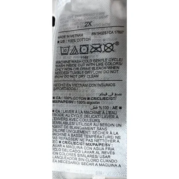 New Old Navy Mariner Stripe Long Sleeve Top 2X Navy White 100% Cotton - Picture 12 of 13